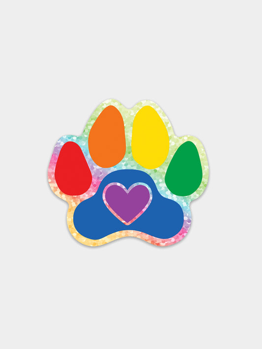 Rainbow Paw Sticker