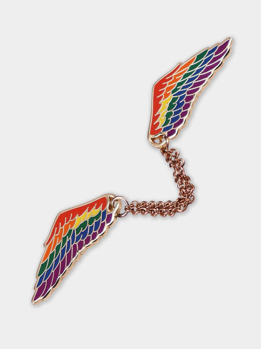 Rainbow Wings Pin