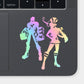 Vi & Caitlyn Silver Holographic Decal Sticker