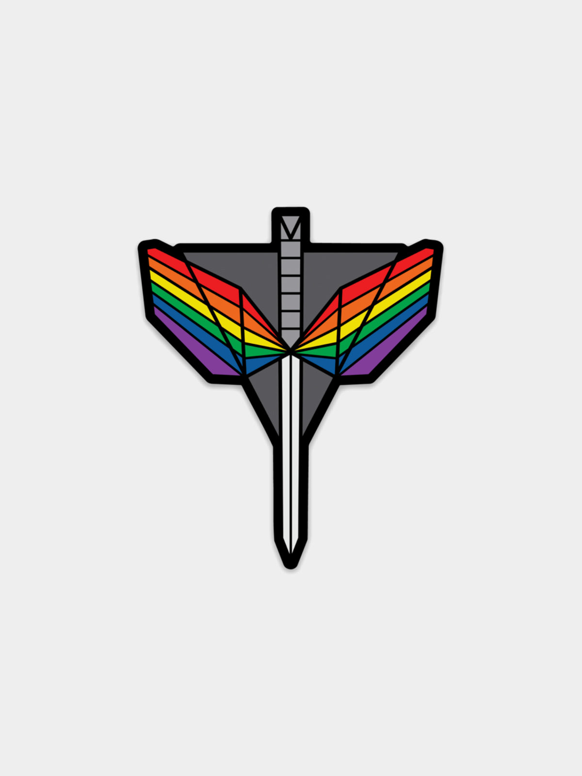 Angel's Shield Rainbow Sticker or Magnet