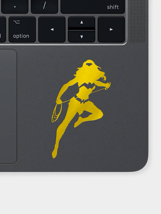 Wonder Woman Gold Decal Sticker